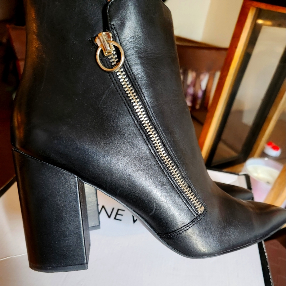 Nine west black booties